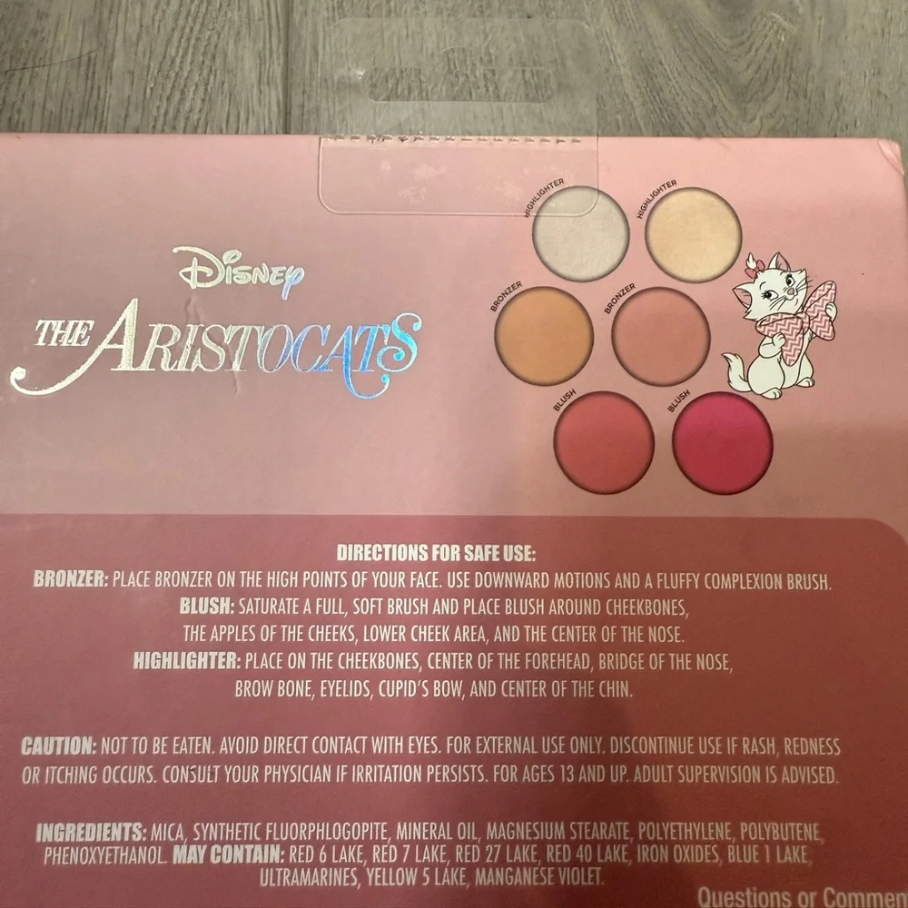 Disney’s The Aristocats Marie Complexion Palette, Blush, Highlighter and Bronzer